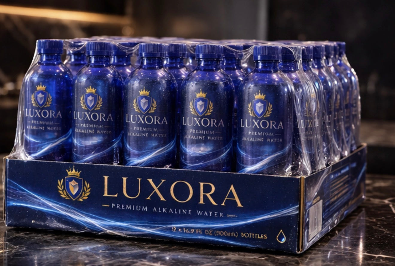 LUXORA® Premium Alkaline Water — 24 Pack